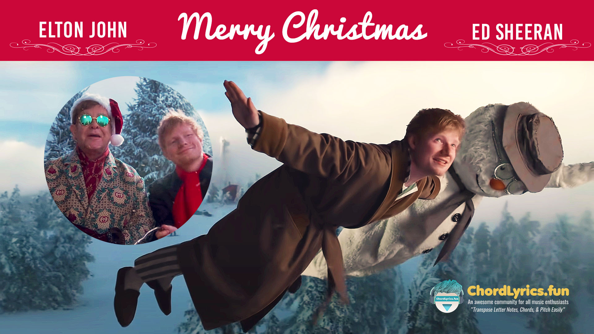 Merry Christmas Ed Sheeran And Elton John Chordlyrics